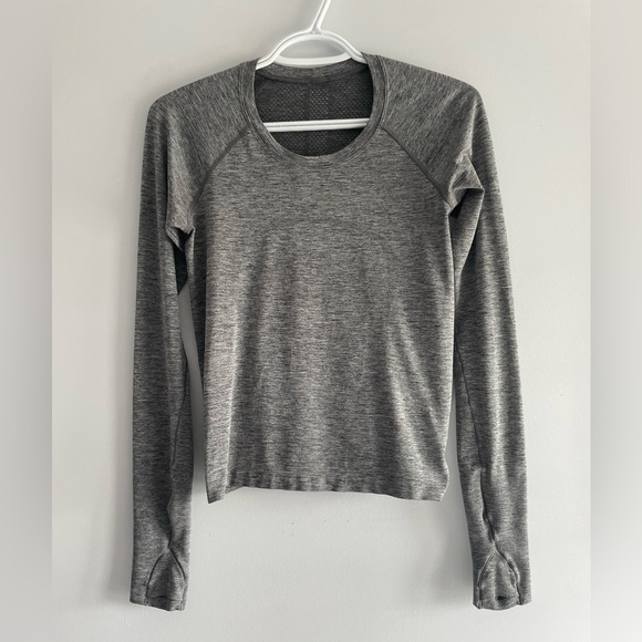 🍋Lululemon Swiftly Tech Long Sleeve 2.0 *Race Graphite Grey / Silver Drop - Picture 6 of 9